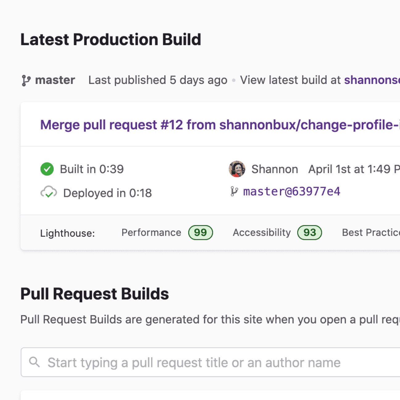 Builds Dashboard