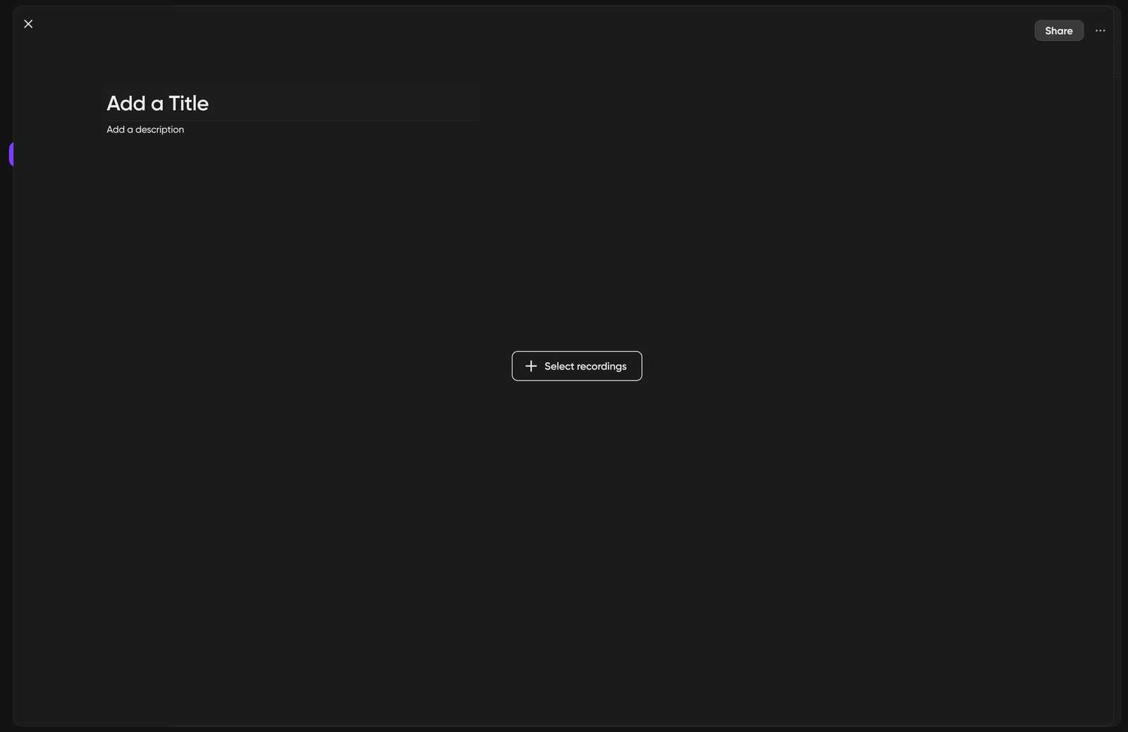 users can title their new folder