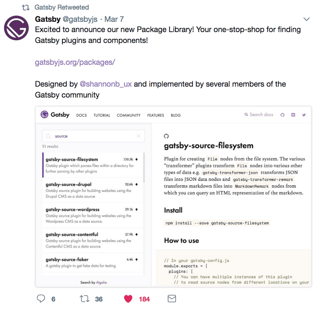 The image portrays a web interface with a search bar and list of plugin cards, each showing a summary of the plugin name, # downloads, the author’s name, and other metadata. When you selected a plugin card, the right hand side of the screen showed the READme for that plugin. 
